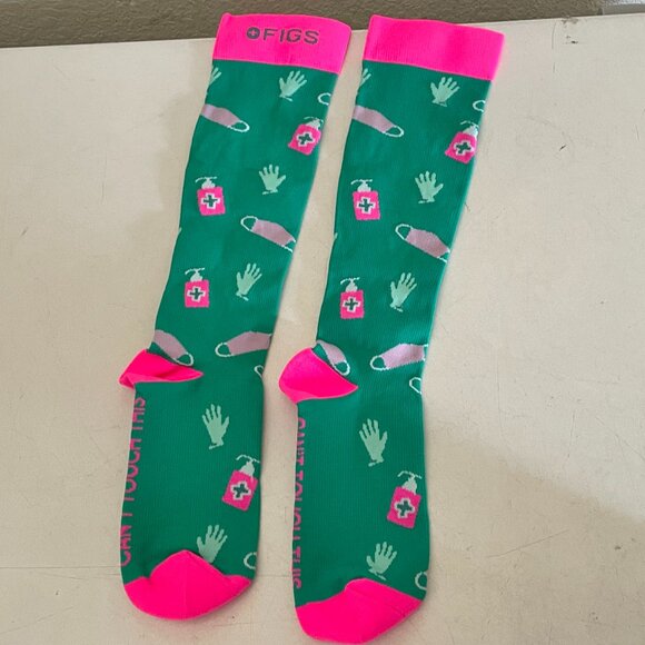 NEW FIGS "Can't Touch This" Compression Socks Small Limited Edition - Picture 6 of 7